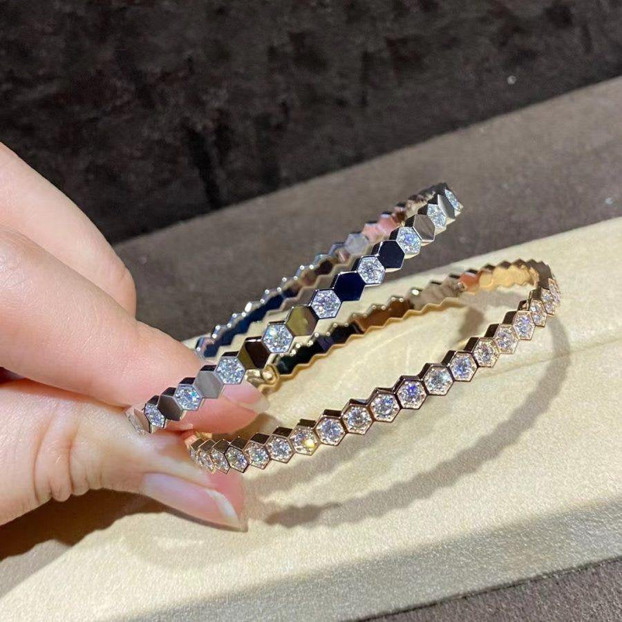 [Regalia jewelry]BEE LOVE GOLD BRACELET FULL DIAMOND