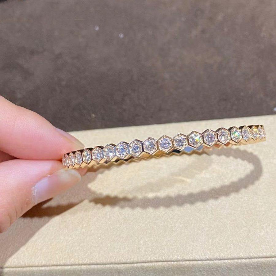 [Regalia jewelry]BEE LOVE GOLD BRACELET FULL DIAMOND