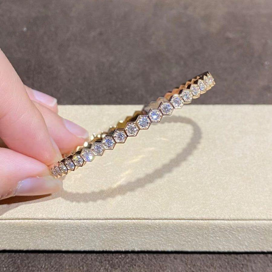 [Regalia jewelry]BEE LOVE GOLD BRACELET FULL DIAMOND