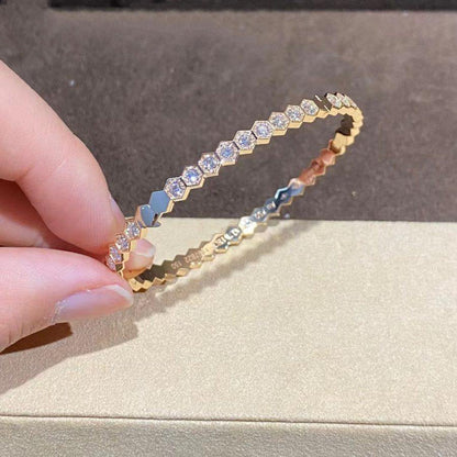 [Regalia jewelry]BEE LOVE GOLD BRACELET FULL DIAMOND