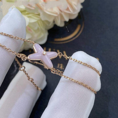 [Regalia jewelry]JEUX BRACELET PINK MOP PINK GOLD 1 DIAMOND
