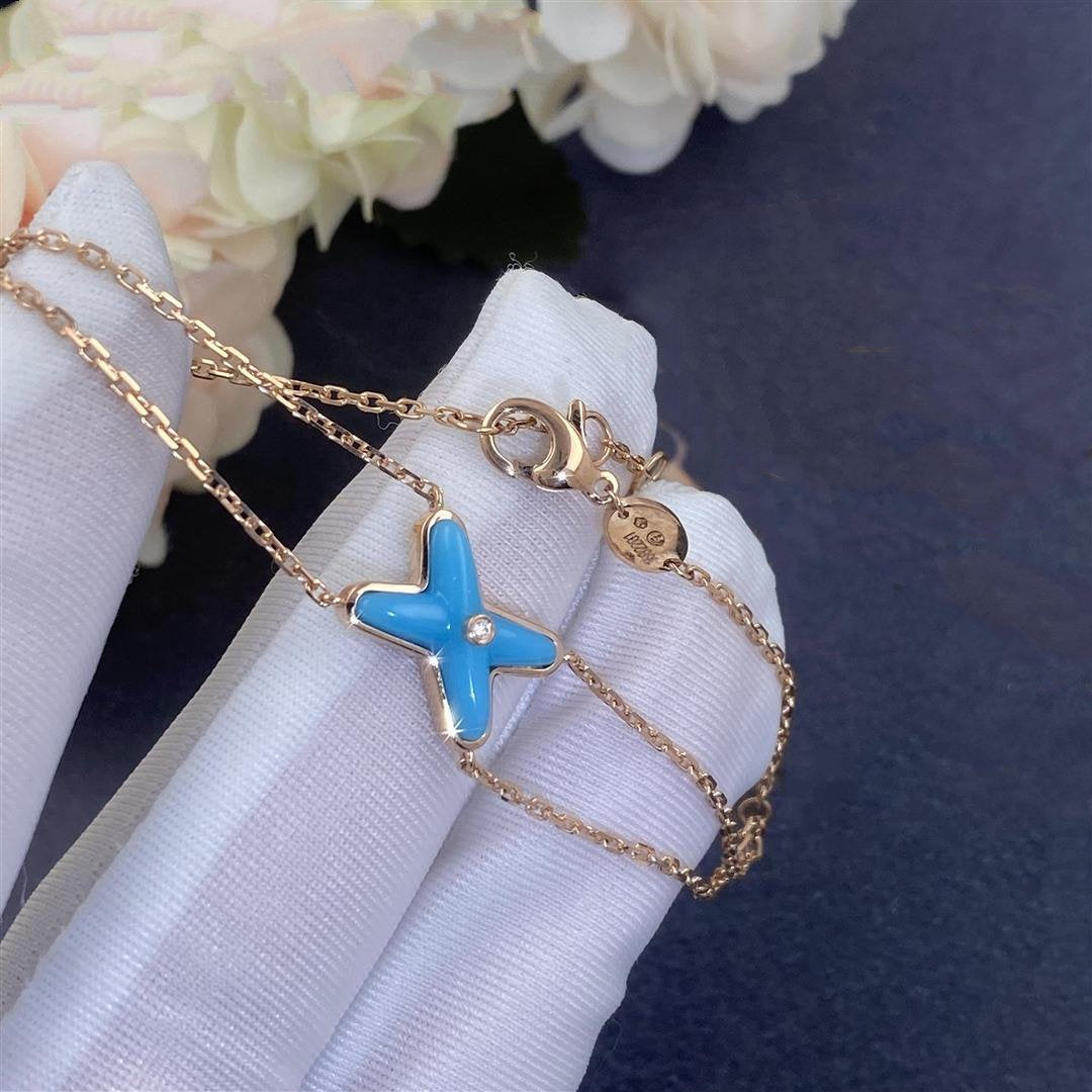 [Regalia jewelry]JEUX BRACELET TURQUOISE PINK GOLD 1 DIAMOND