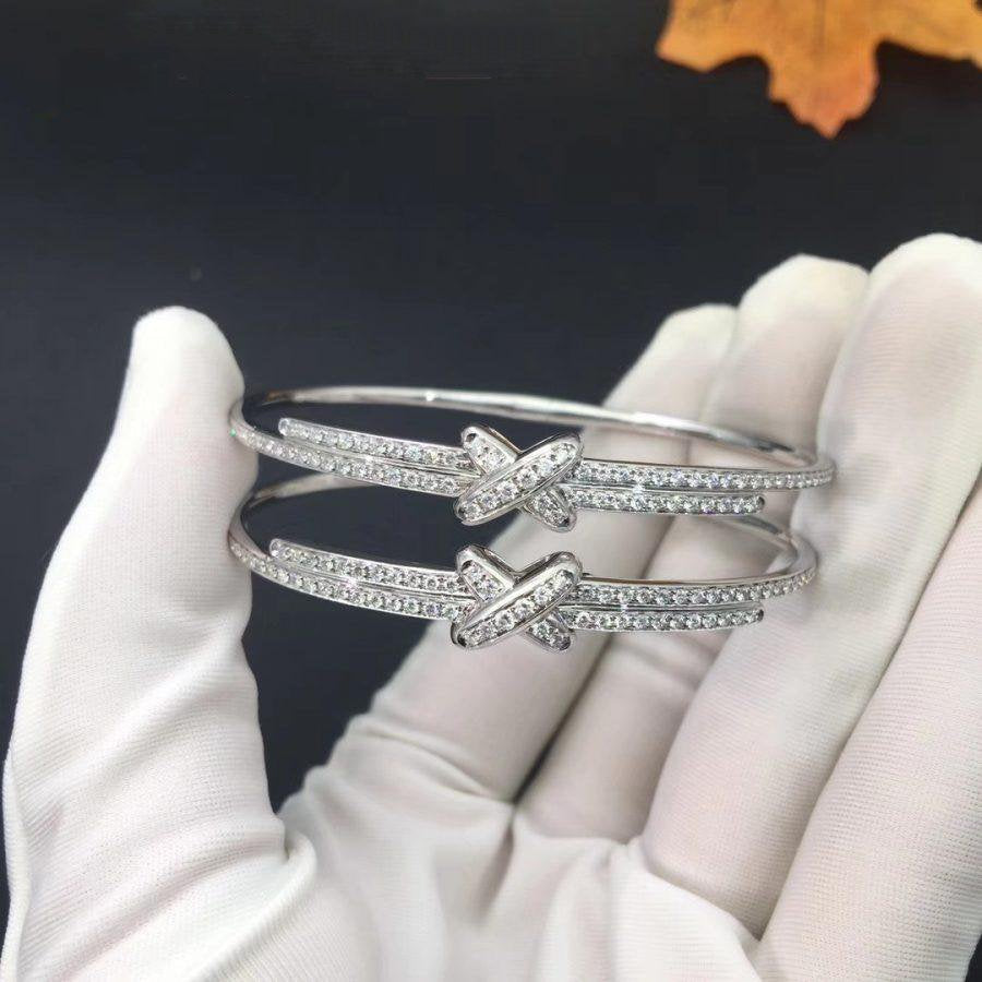 [Regalia jewelry]JEUX DE BRACELET DIAMONDS SILVER