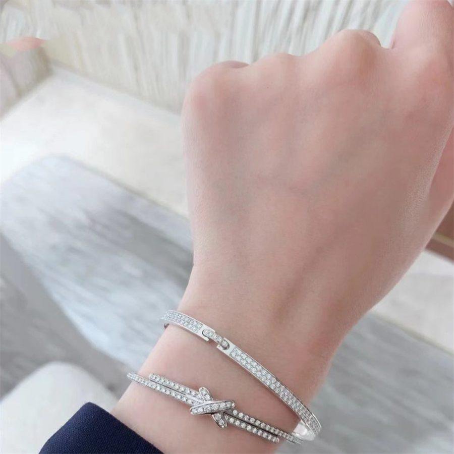 [Regalia jewelry]JEUX DE BRACELET DIAMONDS SILVER