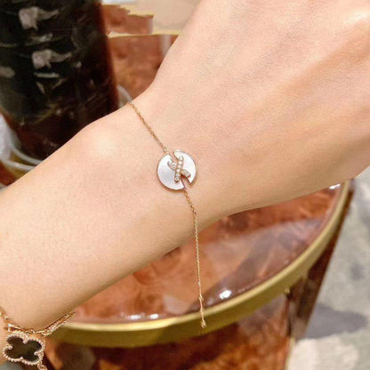 [Regalia jewelry]JEUX DE BRACELET MOP PINK GOLD DIAMONDS