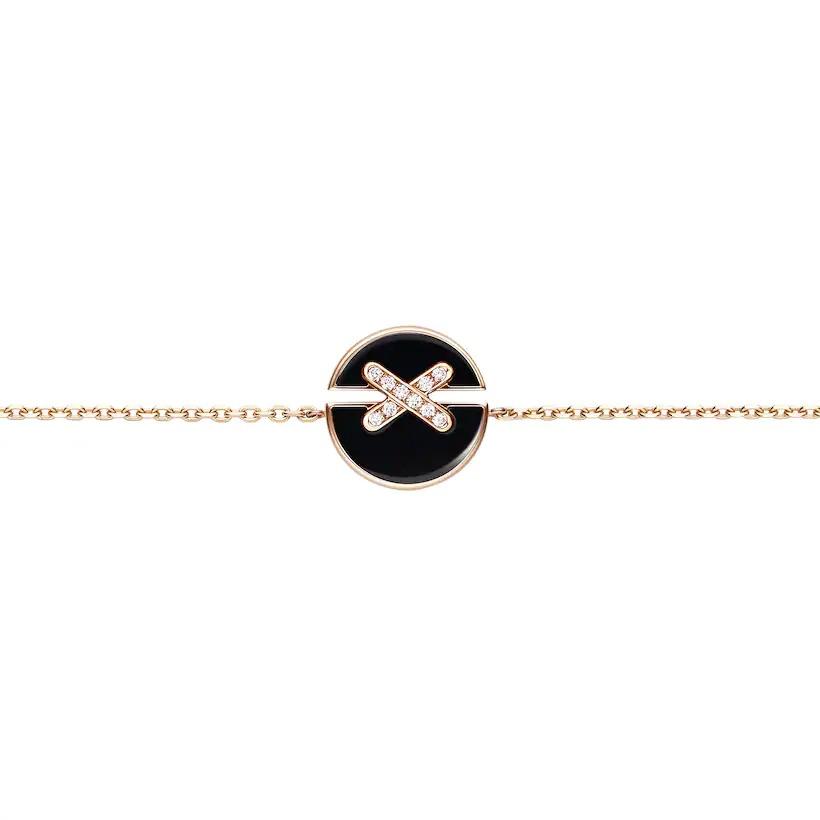 [Regalia jewelry]JEUX DE BRACELET ONYX PINK GOLD DIAMOND