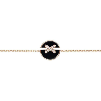 [Regalia jewelry]JEUX DE BRACELET ONYX PINK GOLD DIAMOND