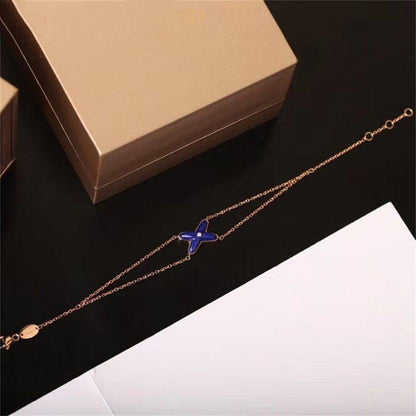 [Regalia jewelry]Hollow Design Four-Leaf Clover Flower Shape Ring