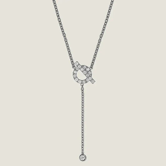[Joyas Regalia] COLLAR DE PLATA FINESSE CON DIAMANTES