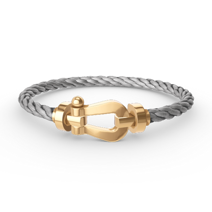 [Joyas Regalia]Pulsera de herradura grande FORCE sin diamantes en oro