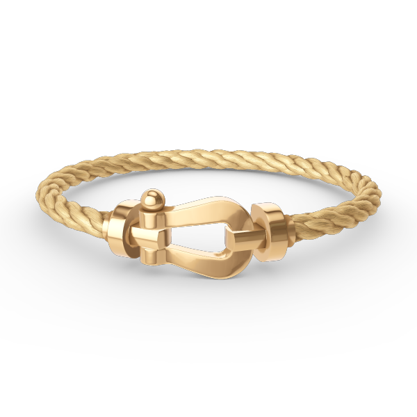 [Joyas Regalia]Pulsera de herradura grande FORCE sin diamantes en oro