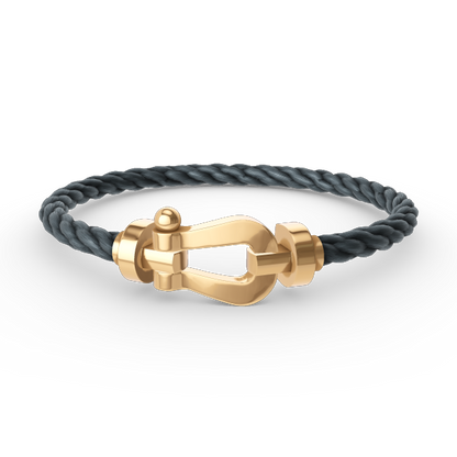[Joyas Regalia]Pulsera de herradura grande FORCE sin diamantes en oro