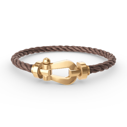 [Joyas Regalia]Pulsera de herradura grande FORCE sin diamantes en oro