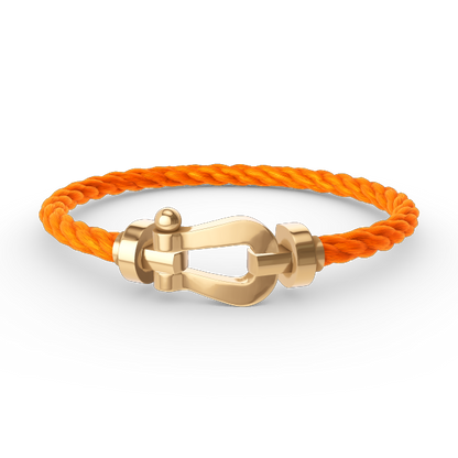 [Joyas Regalia]Pulsera de herradura grande FORCE sin diamantes en oro