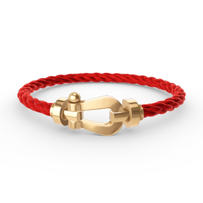 [Joyas Regalia]Pulsera de herradura grande FORCE sin diamantes en oro