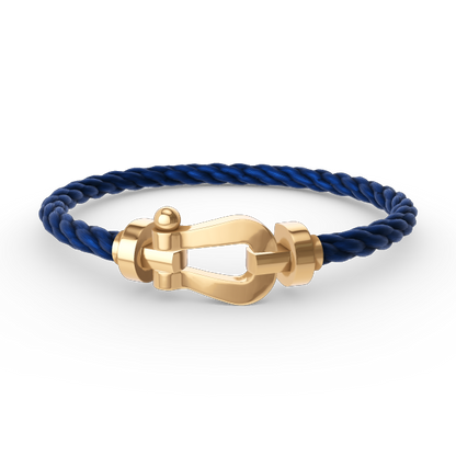 [Joyas Regalia]Pulsera de herradura grande FORCE sin diamantes en oro
