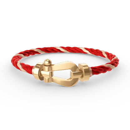[Joyas Regalia]Pulsera de herradura grande FORCE sin diamantes en oro