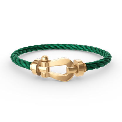 [Joyas Regalia]Pulsera de herradura grande FORCE sin diamantes en oro