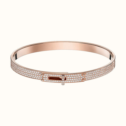 [Joyas Regalia]PULSERA KELLY CON PAVÉ DE DIAMANTES 