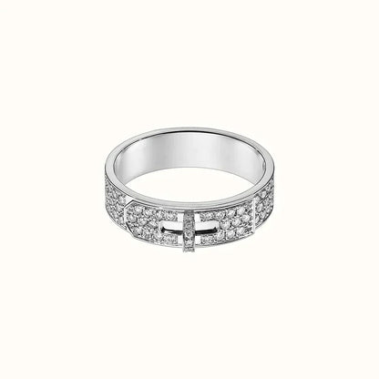 [Joyas Regalia] ANILLO DE PLATA CON DIAMANTES KELLY