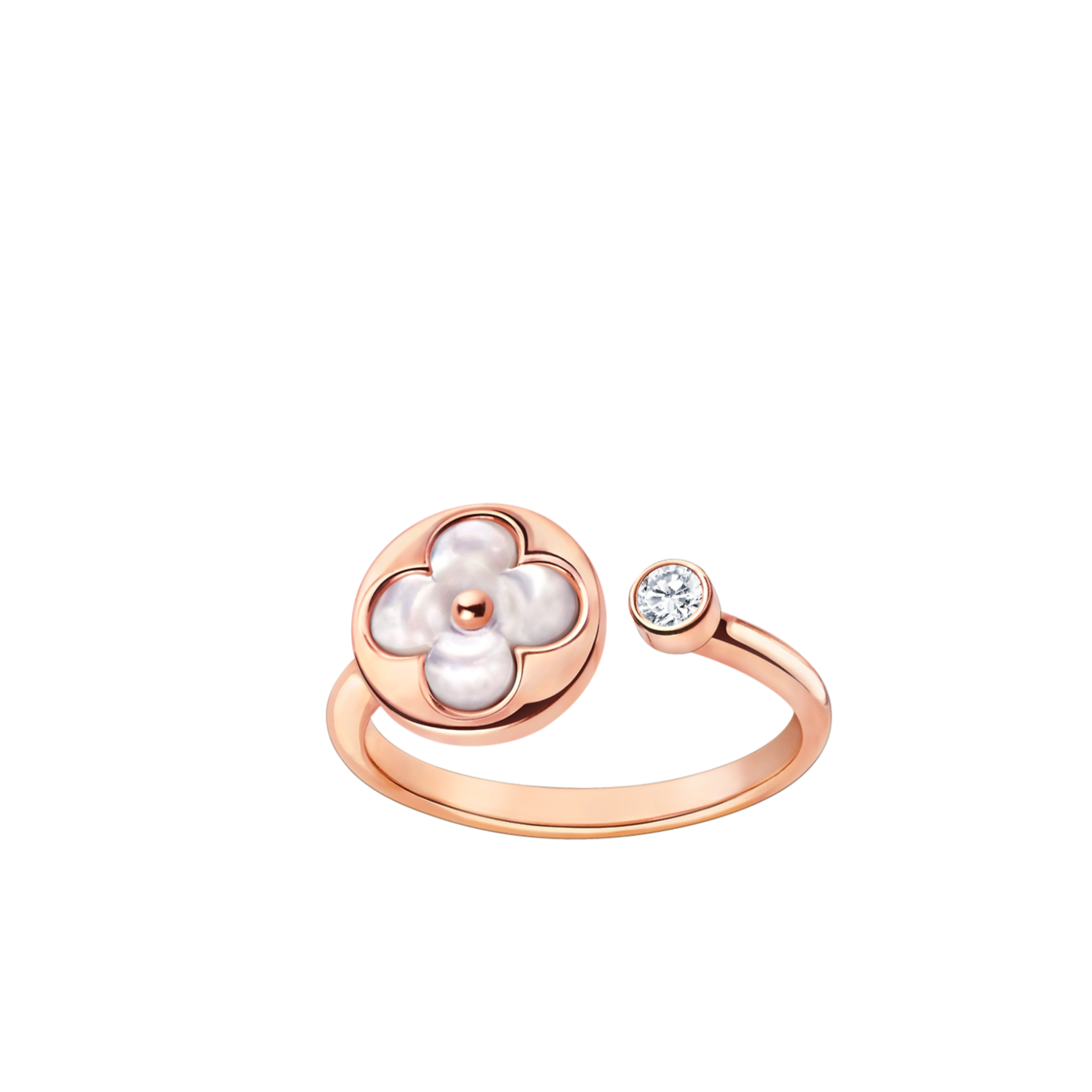 [Joyas Regalia] ANILLO DE TRAPEADORA ROSA CON 1 DIAMANTE SUN