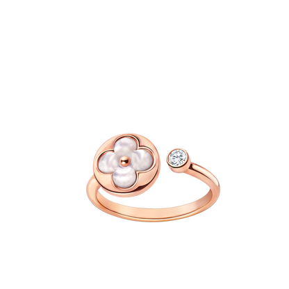 [Joyas Regalia] ANILLO DE TRAPEADORA ROSA CON 1 DIAMANTE SUN