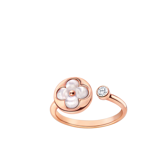 [Joyas Regalia] ANILLO DE TRAPEADORA ROSA CON 1 DIAMANTE SUN