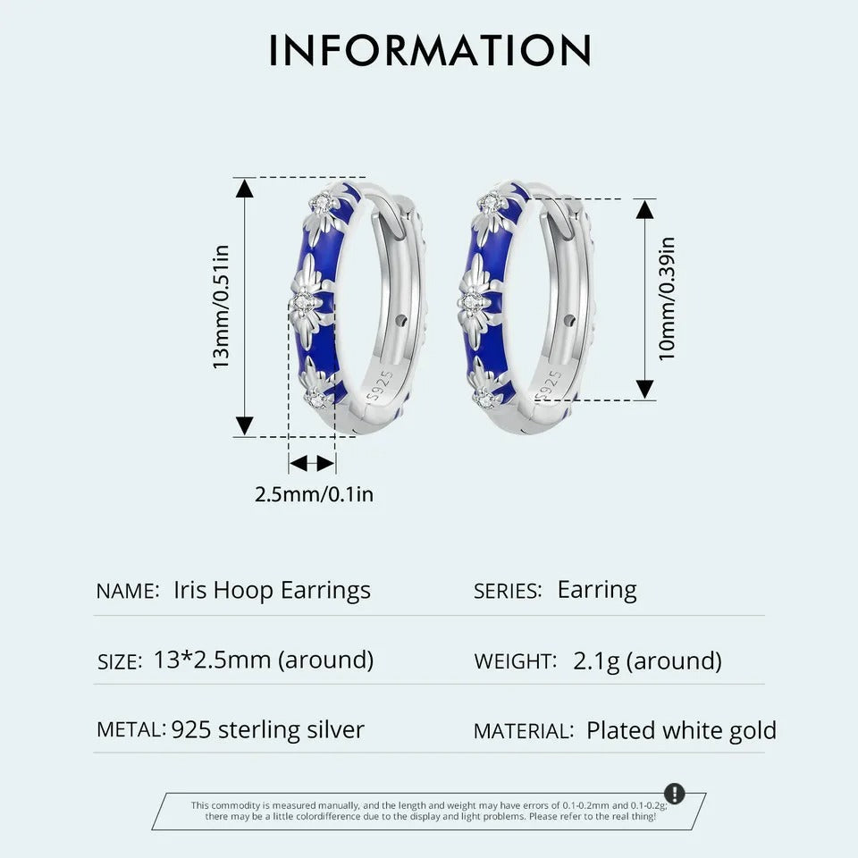 Boucles d'oreilles créoles plaquées or blanc Inifinite Love, légères, pour cartilage