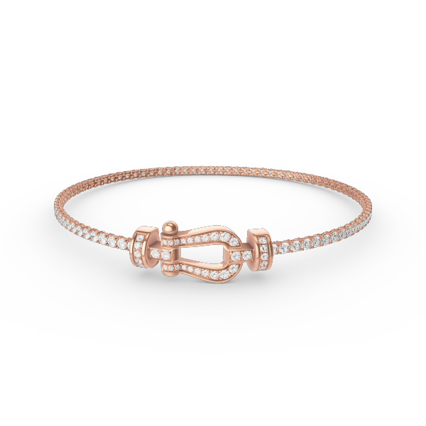 [Joyas Regalia]Pulsera de tenis con diamantes y herradura Force