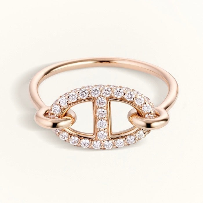 [Joyas Regalia] ANILLO DE DIAMANTES PEQUEÑOS DE RONDA