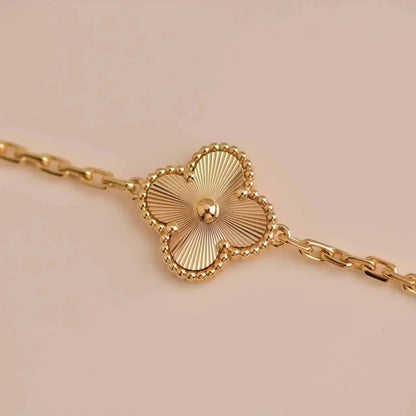 [Joyas Regalia]Pulsera láser de 5 flores de trébol 