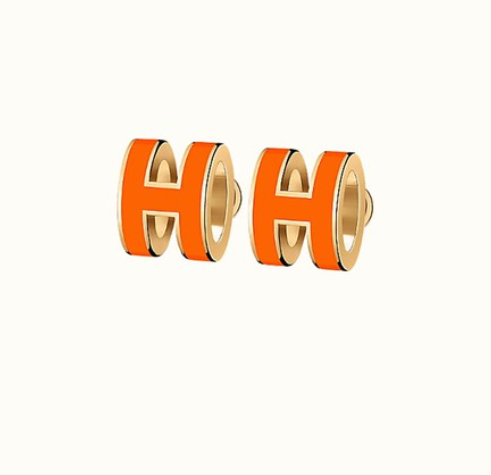 [Joyas Regalia]PENDIENTES MINI POP H NARANJA