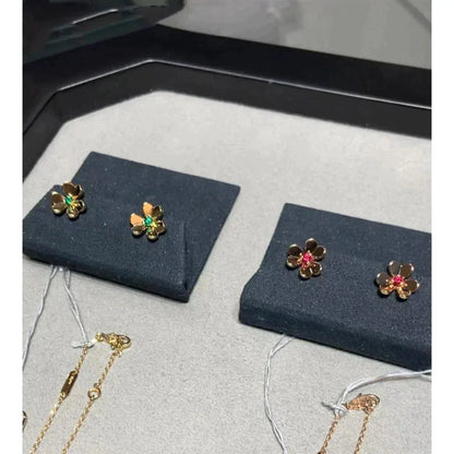 [Regalia jewelry]FRIVOLE  FLOWER PINK EARRINGS