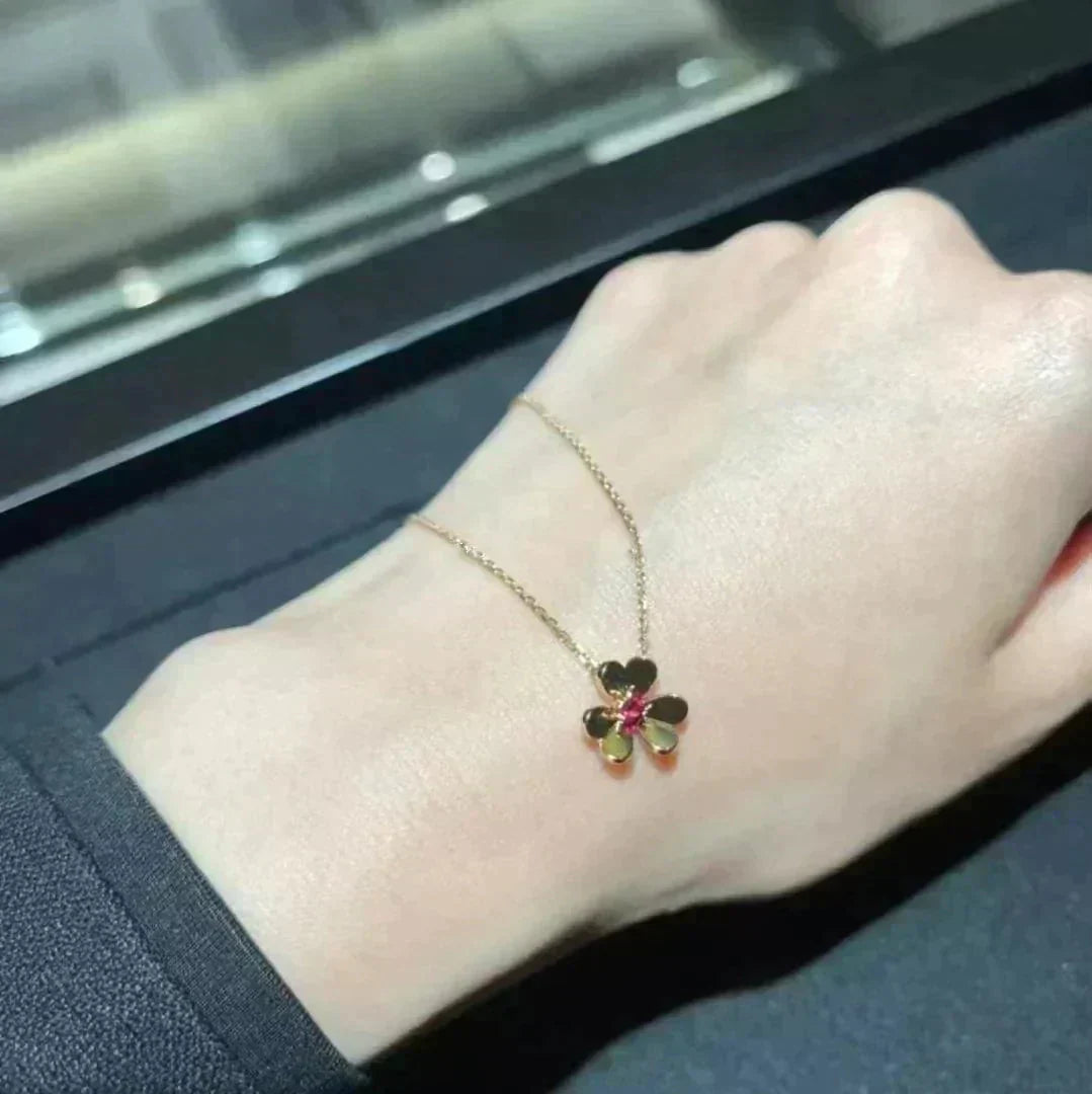 [Regalia jewelry]FRIVOLE GOLD FLOWER NECKLACE