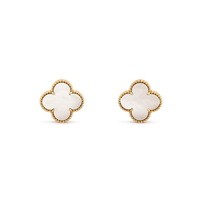 [Regalia jewelry]CLOVER MINI GOLD EARRINGS