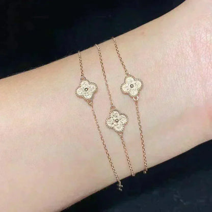 [Joyas Regalia]Pulsera de una sola flor de trébol
