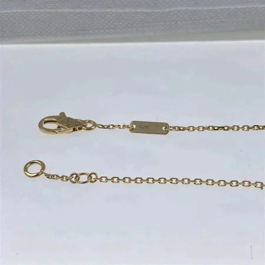 [Joyas Regalia]Pulsera de una sola flor de cornalina y trébol