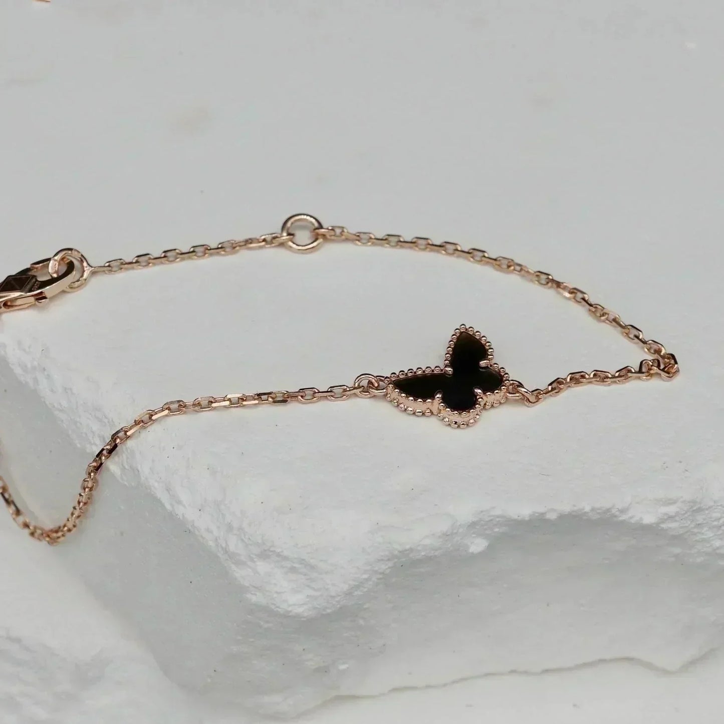 [Joyas Regalia] PULSERA DE MARIPOSA DE ÓNIX