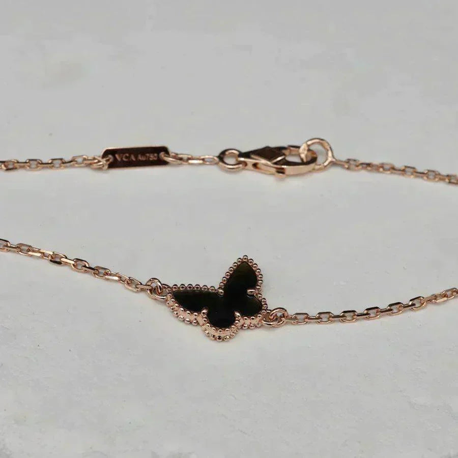 [Joyas Regalia] PULSERA DE MARIPOSA DE ÓNIX