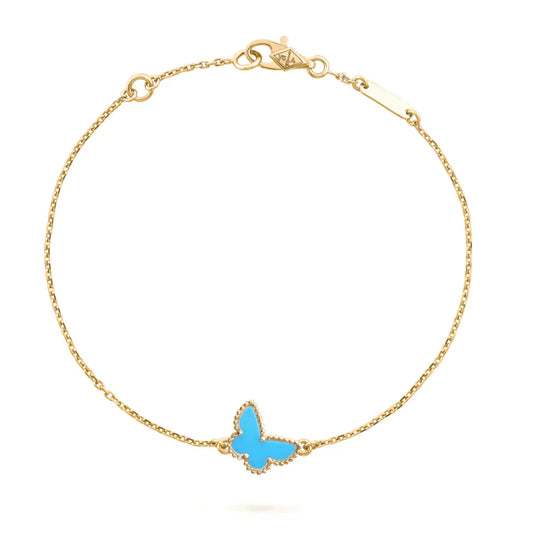 [Joyas Regalia]PULSERA DE MARIPOSA TURQUESA