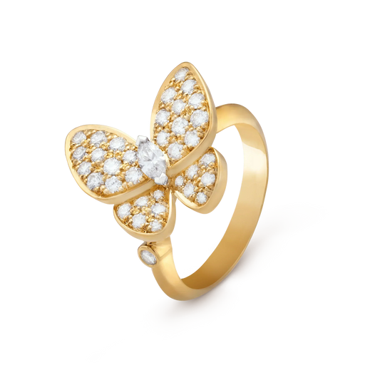 [Joyas Regalia] ANILLO DE DIAMANTE CON MARIPOSA