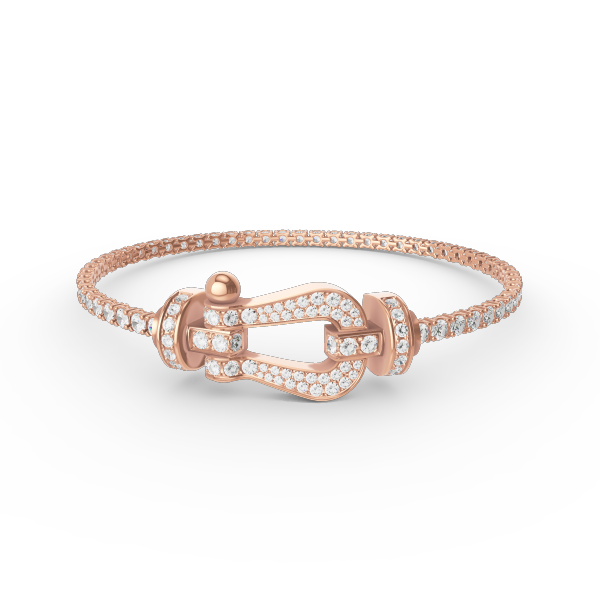 [Regalia jewelry]FORCE  LARGE HORSESHOE FULL DIAMOND TENNIS BRACELET